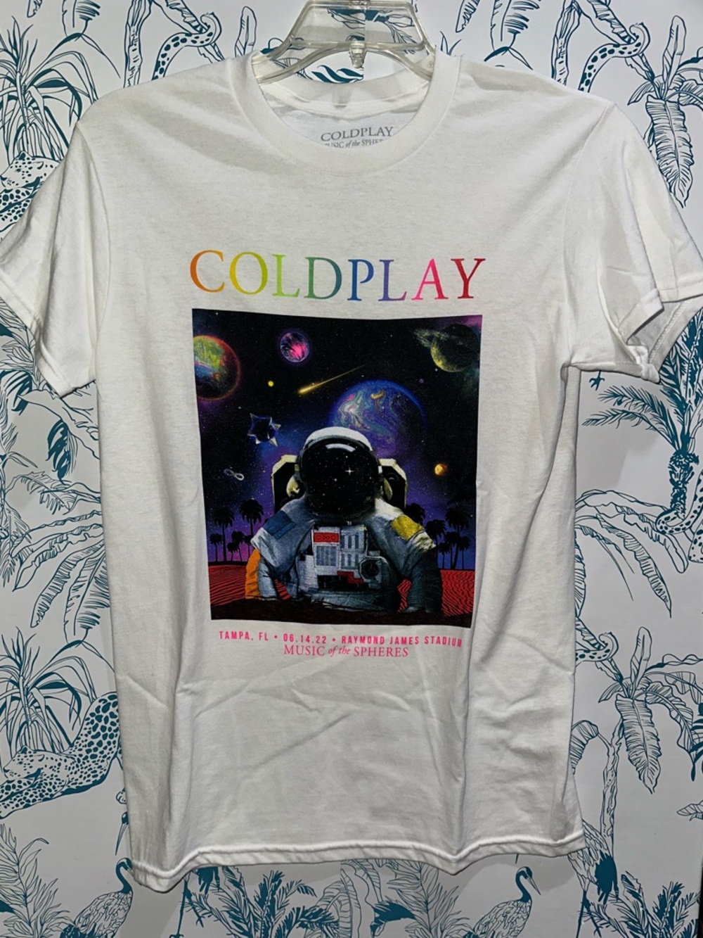 Coldplay Music of the Spheres Astronaut Graphic Tee - White